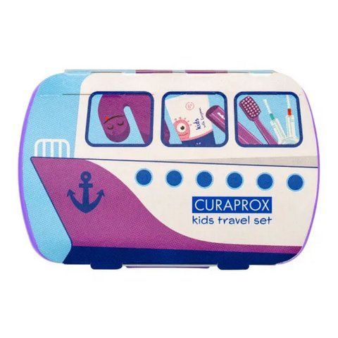 Детский дорожный набор фиолетовый Curaprox Kids Travel Set 7612412432763 фото