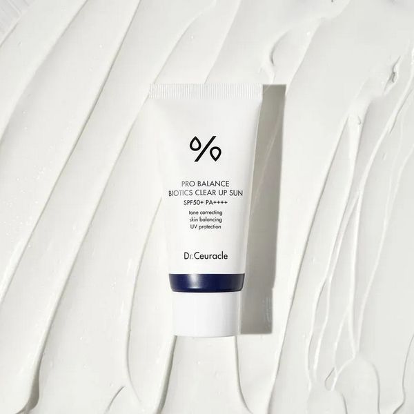 Сонцезахисний освітлюючий крем з пробіотиками Dr. Ceuracle Pro Balance Biotics Clear Up Sun SPF 50+ PA++++, 50 мл 8806133614884 фото