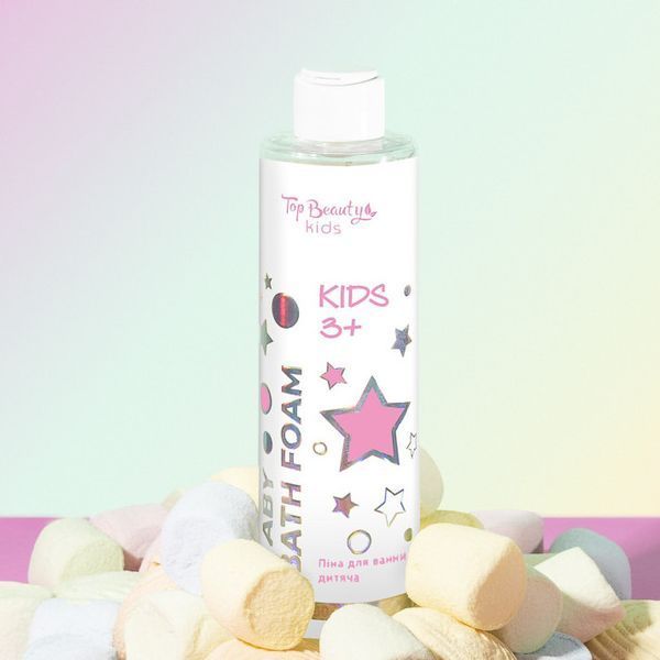 Піна для ванни дитяча вік 3+ Top Beauty kids Baby Bath Foam, 250 мл 4820169186089 фото