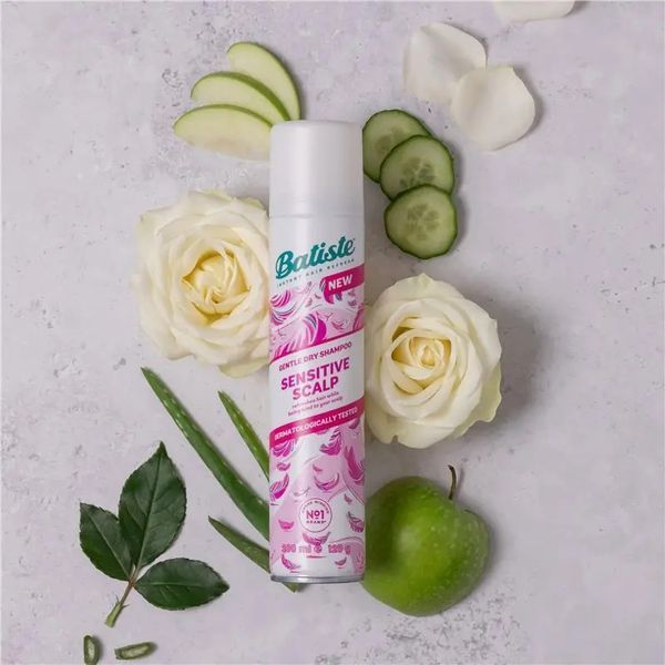 Сухой шампунь для чувствительной кожи головы Batiste Sensitive Scalp Gentle Dry Shampoo, 200 мл 5010724000762 фото
