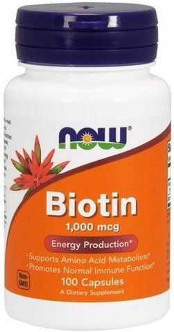 Витамины Now Foods Биотин (В7) 1000 mcg 100 капсул 733739004697 фото