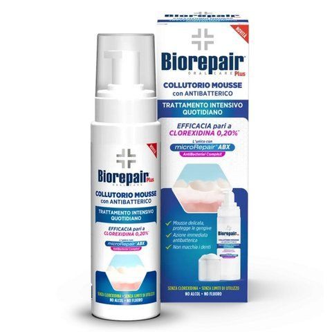 Мусс Biorepair Mousse Антибактериальный для полости рта 200 мл 8017331093450 фото