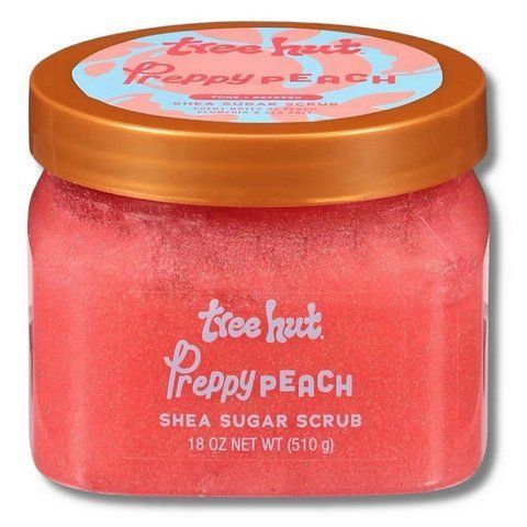 Цукровий скраб для тіла з ароматом персика Tree Hut Preppy Peach Sugar Scrub 510 г 075371002496 фото