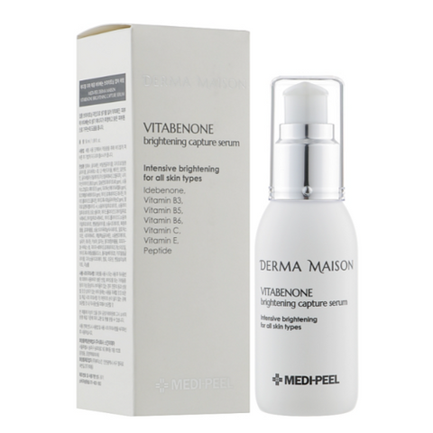 Сироватка для обличчя антиоксидантна з ідебеноном MEDI-PEEL Derma Maison Vitabenone Brightening Capture Serum 8809409344836 фото