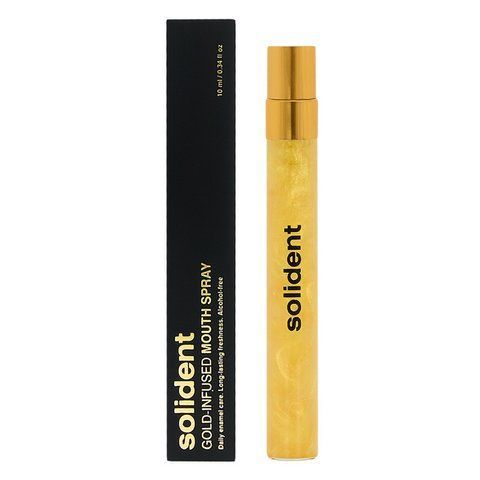Освежающий спрей для полости рта с коллоидным золотом Solident Gold-Infused Mouth Spray, 10 мл 4823109704756 фото