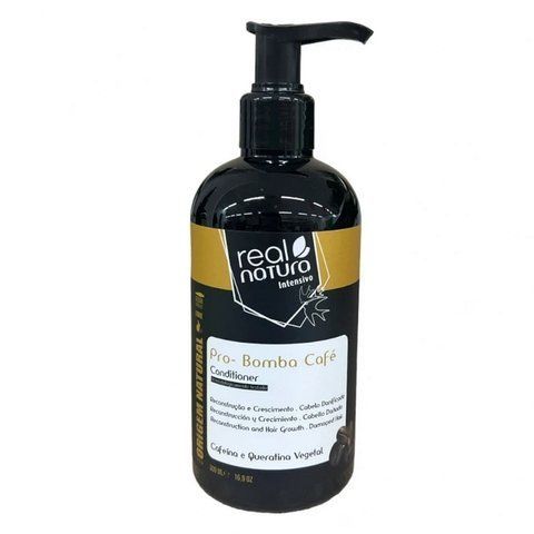 Кондиціонер для відновлення і росту волосся Real Natura Sem Sal Pro-Repara&ccedil;&atilde;o Bomba Cafe, 300 мл 5600493410109 фото