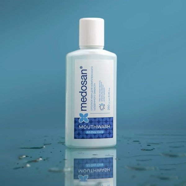 Ополіскувач для комплексного щоденного захисту ротової порожнини Medosan All Day Care Mouthwash 250 мл 4823109412255 фото