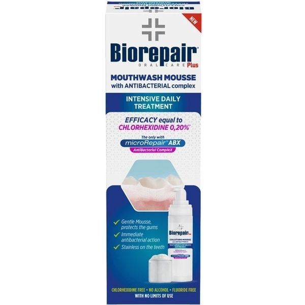 Мусс Biorepair Mousse Антибактериальный для полости рта 200 мл 8017331093450 фото