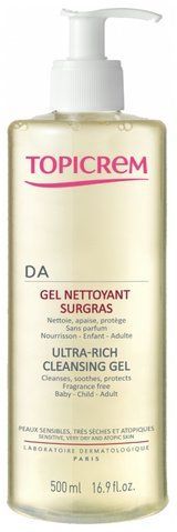 Гель для мытья для сухой и чувствительной атопической кожи Topicrem AD Ultra-Rich Cleansing Gel 500мл 54658787 фото
