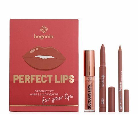 Подарунковий набір Bogenia Perfect Lips 3-product set BG150 №005 4823124406208 фото