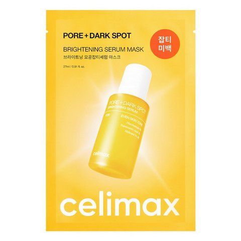 Осветляющая тканевая маска для пор и пигментных пятен Celimax Pore+Dark Spot Brightening Serum Mask 27 мл 8809750465228 фото
