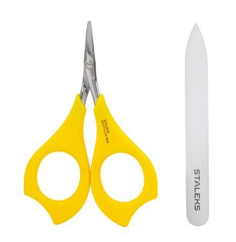Набір манікюрний ножиці дитячі + пилка Staleks Beauty & Care 10 Type 6 4820241063123 фото
