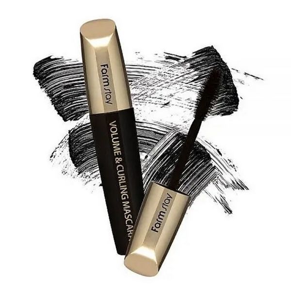 Тушь для ресниц с эффектом объема и подкручивания FarmStay Volume Curling Mascara, 12 г 8809551952040 фото