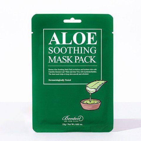 Успокаивающая тканевая маска из алоэ Benton Aloe Soothing Mask Pack (23 мл) 8809566990334 фото