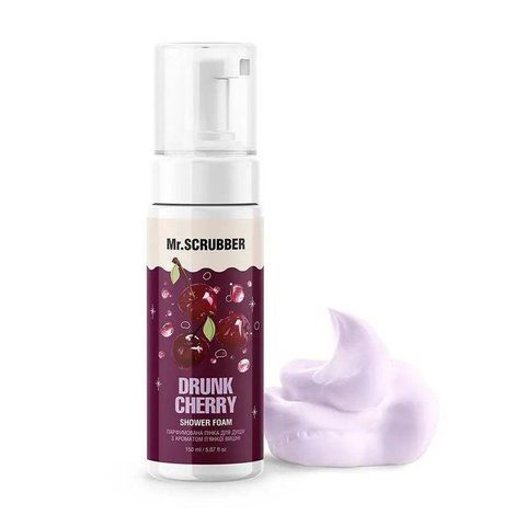Парфюмерная пенка для душа с ароматом пьянящей вишни Drunk Cherry Mr.SCRUBBER 4823109701618 фото