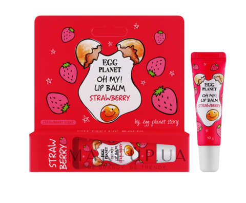 Бальзам для губ Клубника Daeng Gi Meo Ri Egg Planet My Lip Balm Strawberry 10g 8807779098786 фото