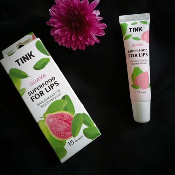 Сияющий бальзам для губ Tink Superfood For Lips Guava 15 мл 4823109406896 фото