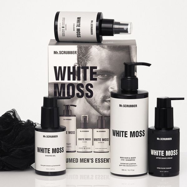 Парфумований набір косметики для чоловіків Mr.SCRUBBER White Moss Perfumed Men&rsquo;s Essentials Set 4820200415741 фото
