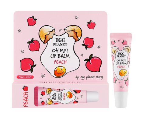 Бальзам для губ Персик Daeng Gi Meo Ri Egg Planet Oh My Lip Balm Peach 10g 8807779098793 фото