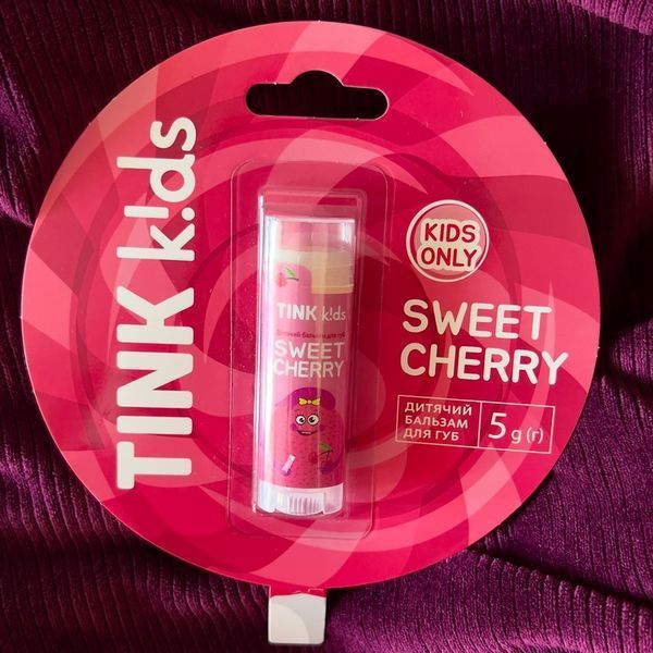 Детский бальзам для губ Tink kids Sweet Сherry 5 г 4823109412729 фото