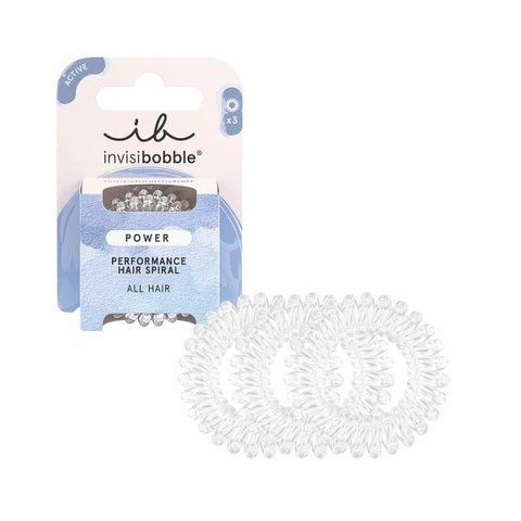 Резинка-браслет для волос invisibobble Power Crystal Clear Perfomance Hair Spiral 4063528059123 фото