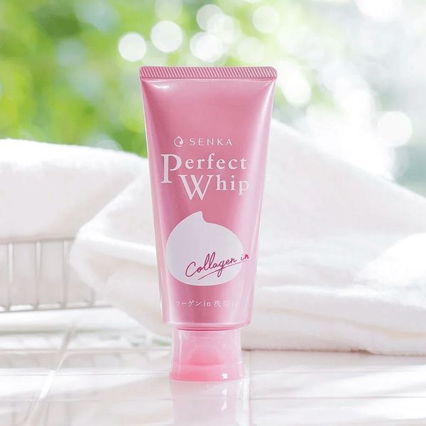 Очищающая пенка для умывания с коллагеном Senka Perfect Whip Collagen 120 г 4550516474582 фото