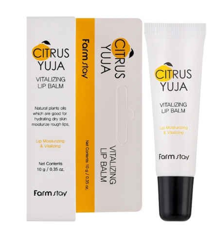 Бальзам для губ FarmStay Citrus Yuja Vitalizing Lip Balm 10g 8809035145975 фото