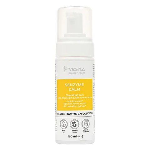 Очищающая пенка для лица с бромелайном Vesna Senzyme Calm Cleansing Foam 150 мл 4820222662864 фото