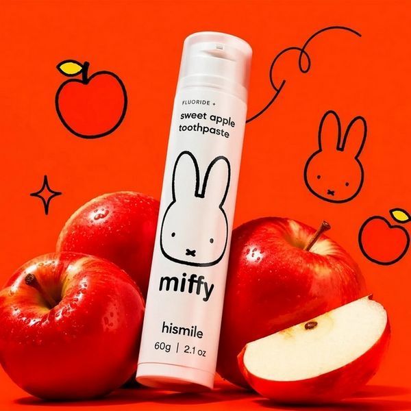 Зубна паста зі смаком солодкого яблука Hismile Miffy Toothpaste 60 г 93575409 фото