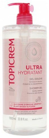 Гель для душу для чутливої та сухої шкіри Topicrem Ultra-Hydratant 1л TPC010 фото