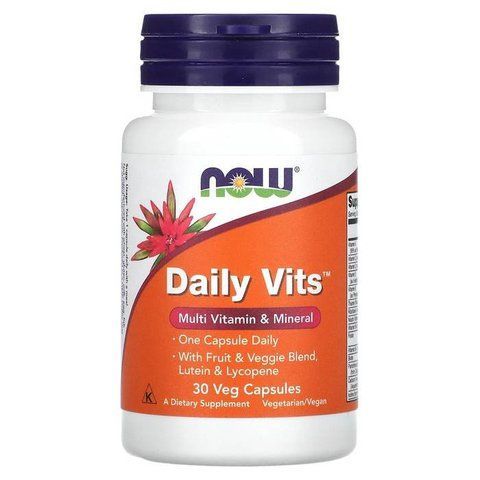 Мультивитамины и минералы NOW Foods Daily Vits Multi Vitamin & Mineral, 30 капсул 733739037756 фото
