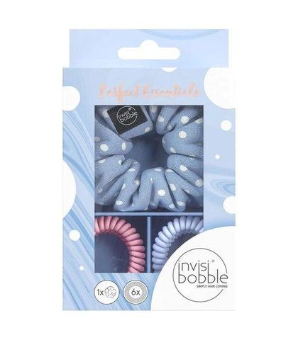 Подарунковий набір (резинка Sprunchie та 6 резинок Slim) Invisibobble Gift Set Perfect Essentials 4063528061034 фото