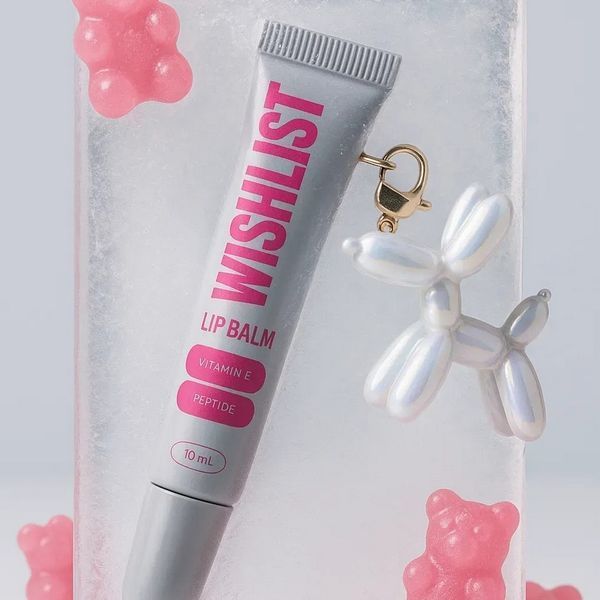 Бальзам-блиск для губ WISHLiST Crystal Sorbet Lip Gloss Balm 10 мл + Іграшка-брелок 4823116603103 фото