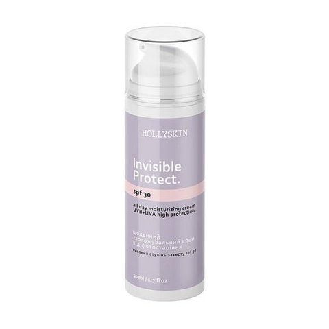 Ежедневный увлажняющий крем от фотостарения Hollyskin Invisible Protect SPF 30 50 мл 4820200411132 фото