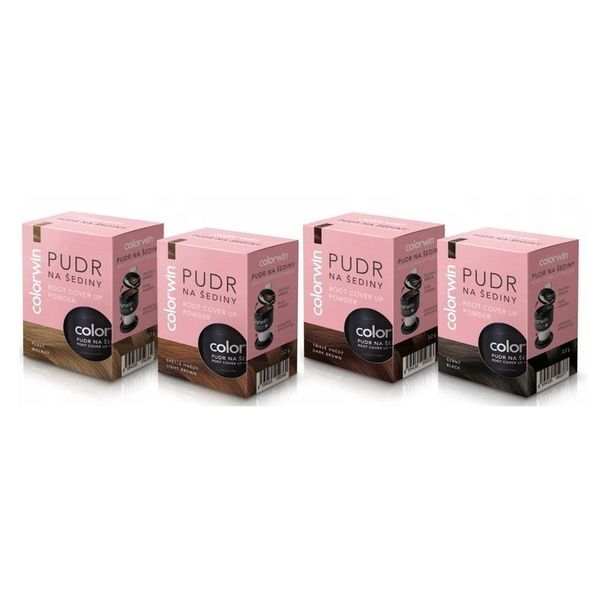 Пудра Colorwin Root Cover Up Powder для маскування сивини та відрослих коренів волосся Темно-коричнева 3,2 г 8594185050353 фото