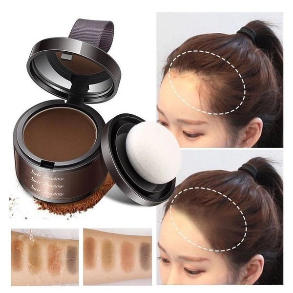 Пудра Colorwin Root Cover Up Powder для маскування сивини та відрослих коренів волосся Темно-коричнева 3,2 г 8594185050353 фото