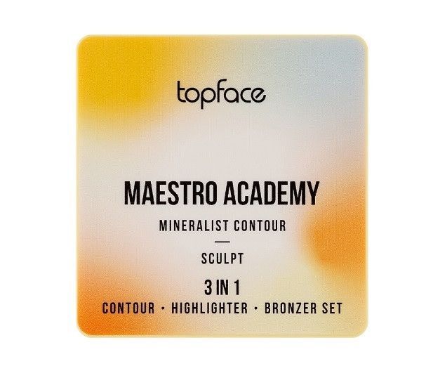 Палітра для контурингу Topface Maestro Academy Mineralist Contour 3в1, 002 Sculpt, 8 г 8681217250758 фото