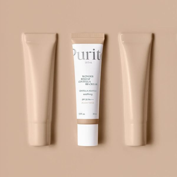 ВВ крем з екстрактом центелли Purito Seoul Wonder Releaf Centella BB Cream №21 Light Beige, 30 мл 8809563103690 фото