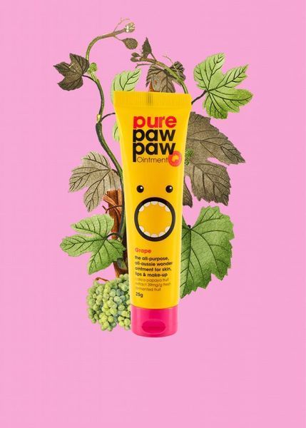 Восстанавливающий бальзам для губ "Виноград" Pure Paw Paw Grape 25g 9329401000350 фото