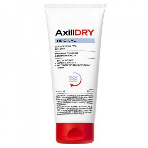 Дезодорирующий гель для душа AxillDRY Original 200 мл 4823109706040 фото