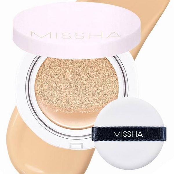 Кушон тональный Идеальное покрытие 23 Светлый беж Missha Magic Cushion Cover Lasting SPF50+ PA+++ 23 Light Beige, 15 г 8809581449299 фото
