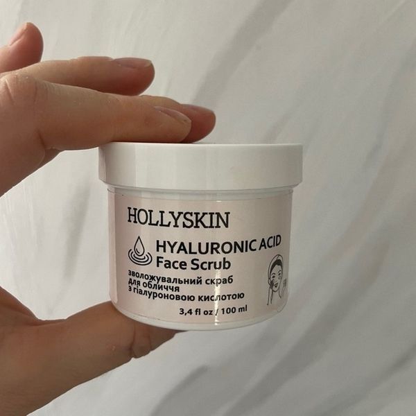 Скраб для обличчя з гіалуроновою кислотою HOLLYSKIN Hyaluronic Acid Face Scrub, 100 мл 4823109700710 фото