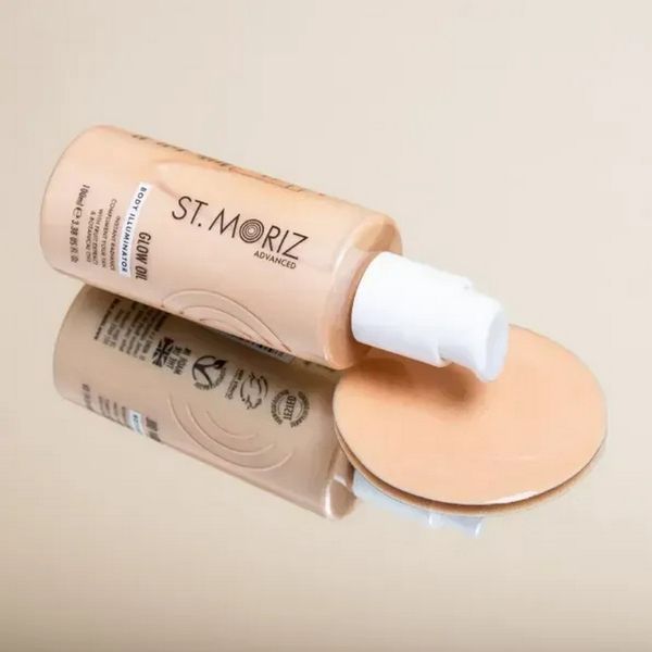 Увлажняющее масло для тела с шиммером St.Moriz Advanced Glow Oil Body Illuminator, 100 мл 5060950963058 фото
