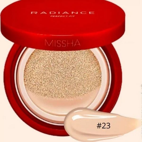 Ультрастойкий кушон 23 Missha Radiance Perfect-fit Cushion SPF 50+ PA+++ 23 Sand, 15 г 8809643525763 фото