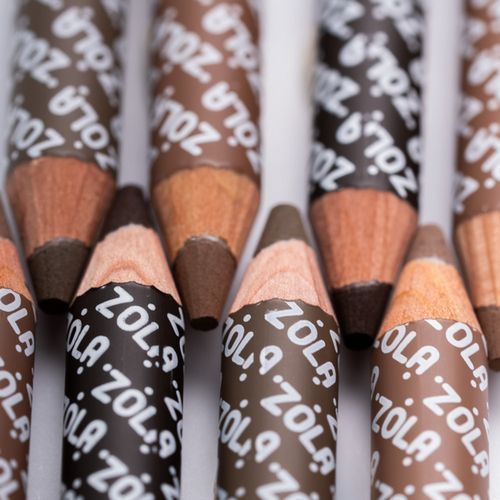 Олівець для брів пудровий ZOLA Powder Brow Pencil Dark Brown 4820227161904 фото