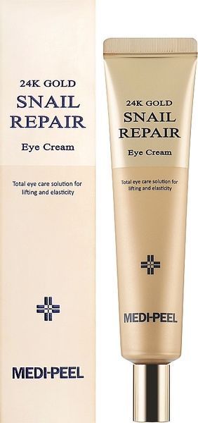 Крем вокруг глаз с муцином улитки и золотом MEDI-PEEL 24k Gold Snail Repair Eye Cream 40ml 8809409340548 фото