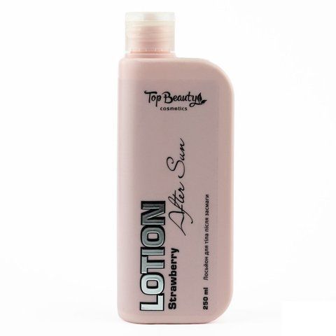 Лосьон после загара Top Beauty After Sun Strawberry Lotion для тела с Д-пантенолом Клубника 250 мл 2000000115283 фото