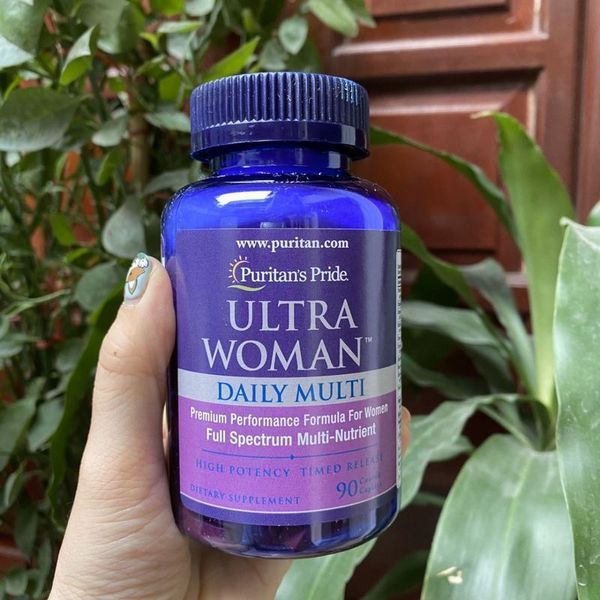 Витамины Puritan's Pride Ultra Woman&trade; Daily Multi Timed Release with Zinc для женщин 90 капсул 074312162503 фото