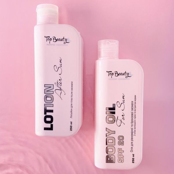 Лосьон после загара Top Beauty After Sun Strawberry Lotion для тела с Д-пантенолом Клубника 250 мл 2000000115283 фото