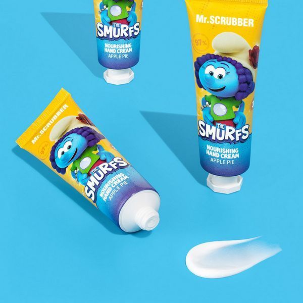 Парфумований живильний крем для рук Mr.SCRUBBER The Smurfs Nourishing Hand Cream із ароматом яблучного пирога 30 мл 4823109705104 фото